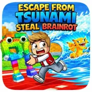 Escape from Tsunami Steal Brainrot 